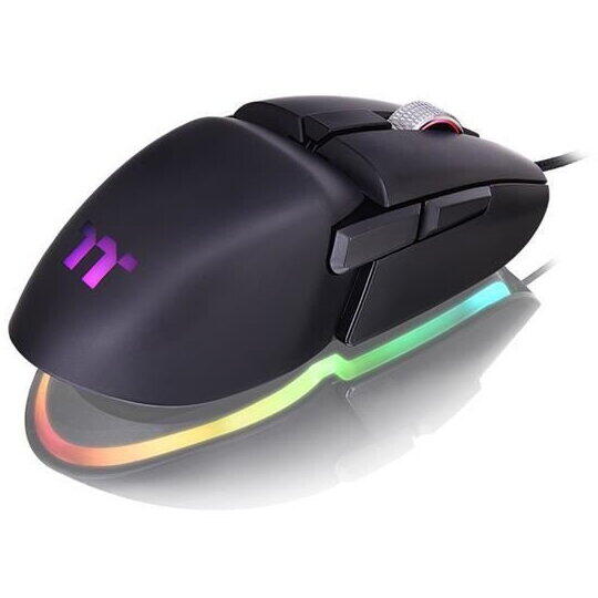 Mouse gaming Thermaltake Premium Argent M5 iluminare RGB negru