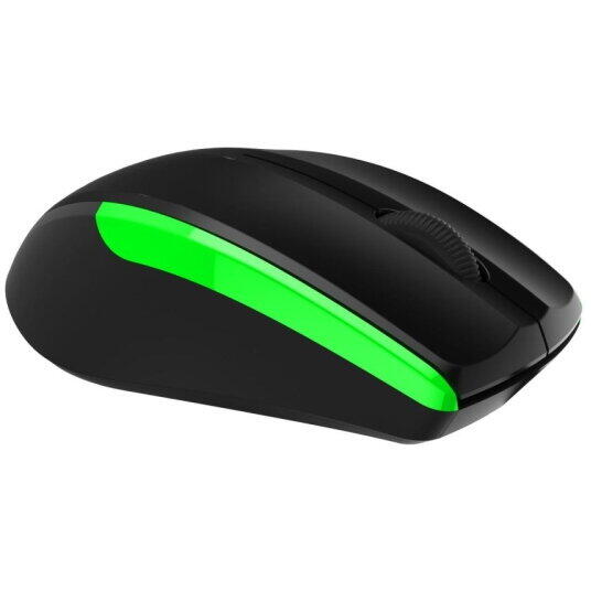 Mouse Delux M321 Wireless negru cu verde