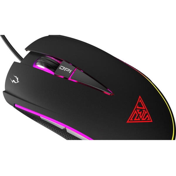 Mouse gaming Gamdias Zeus E2 ilumanare RGB negru + Nyx E1
