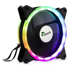 Set 3 ventilatoare Inter-Tech Argus RS-04 120mm si banda LED iluminare RGB
