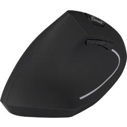 Mouse vertical wireless Inter-Tech Eterno KM-206L negru pentru stangaci