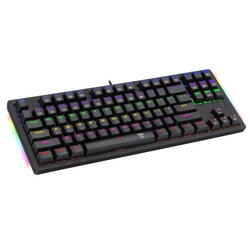 Tastatura gaming mecanica T-Dagger Bali neagra iluminare rainbow switch-uri albastre