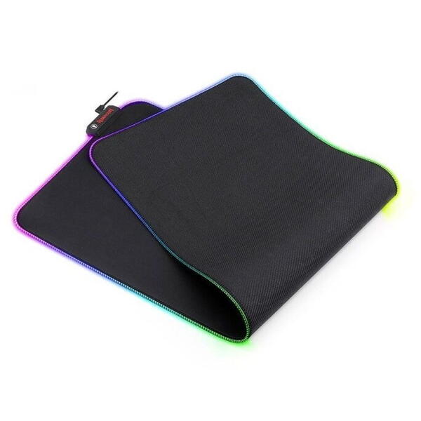Mousepad gaming Redragon Neptune negru iluminare RGB