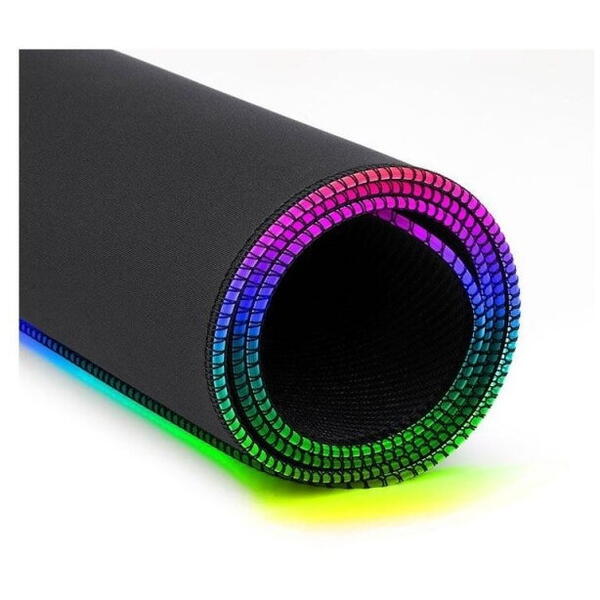 Mousepad gaming Redragon Neptune negru iluminare RGB