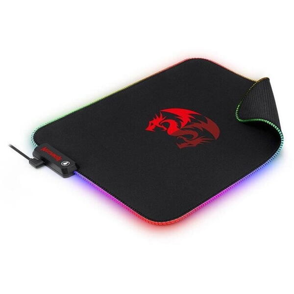 Mousepad gaming Redragon Pluto negru iluminare RGB