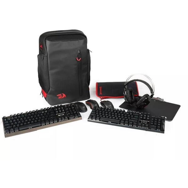 Rucsac Redragon Tardis Gaming negru cu rosu