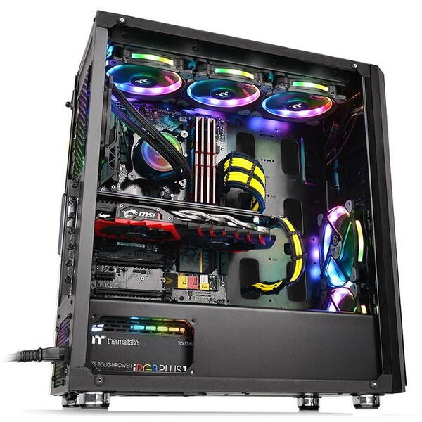 Carcasa Thermaltake Versa H26 neagra cu sticla securizata