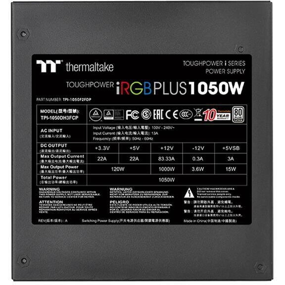 Sursa Thermaltake Toughpower i RGB 1050W