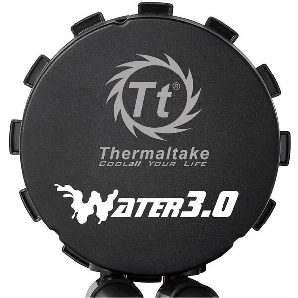 Cooler procesor cu lichid Thermaltake Water 3.0 Riing iluminare rosie 140