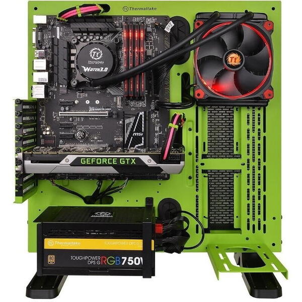 Cooler procesor cu lichid Thermaltake Water 3.0 Riing iluminare rosie 140