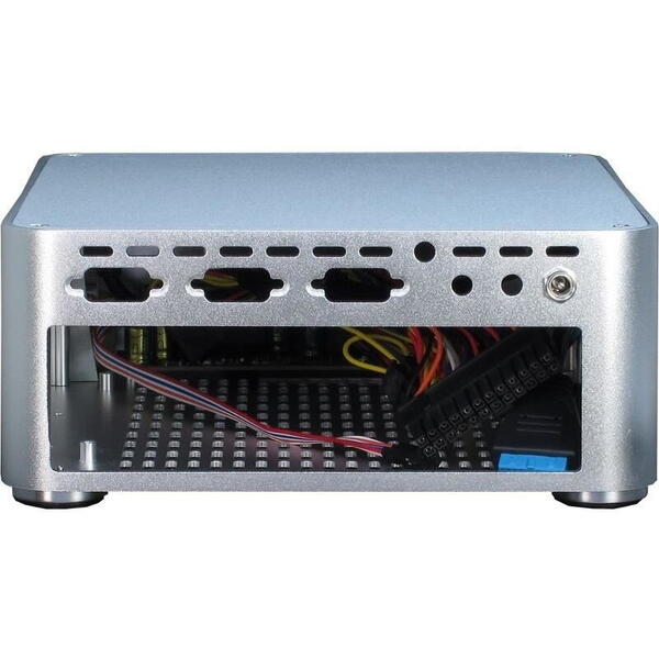 Carcasa Inter-Tech E-W80S argintie