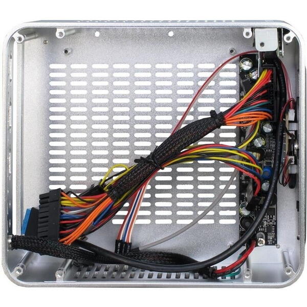 Carcasa Inter-Tech E-W80S argintie