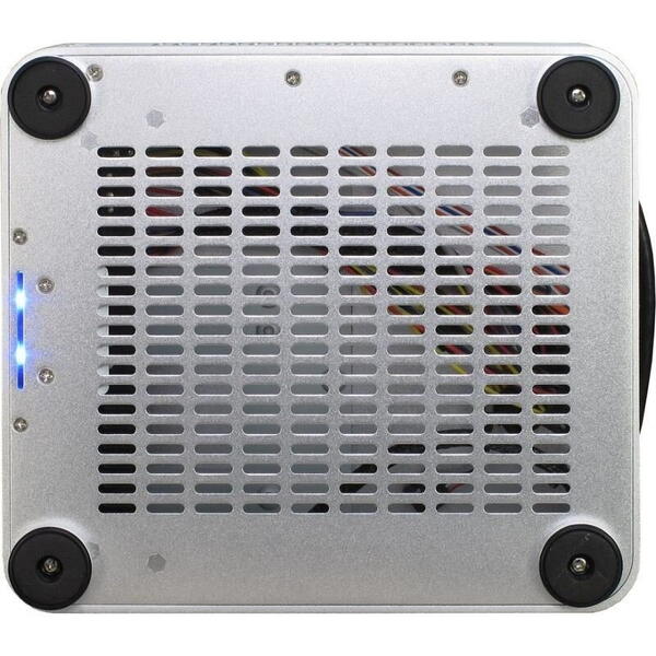 Carcasa Inter-Tech E-W80S argintie