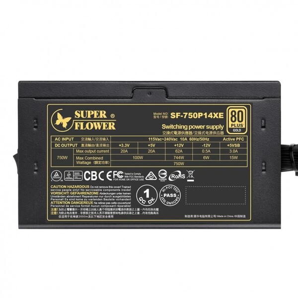 Sursa modulara Super Flower Legion GX Pro 750W neagra