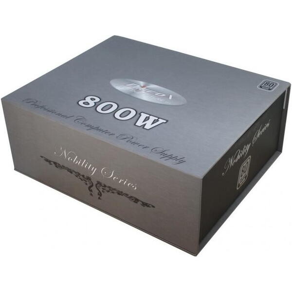 Sursa Inter-Tech CobaNitrox Nobility 800W 80+ SILVER