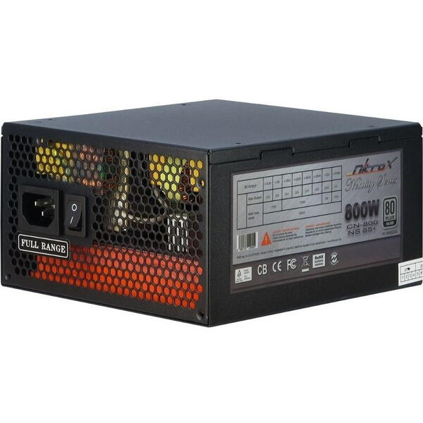 Sursa Inter-Tech CobaNitrox Nobility 800W 80+ SILVER