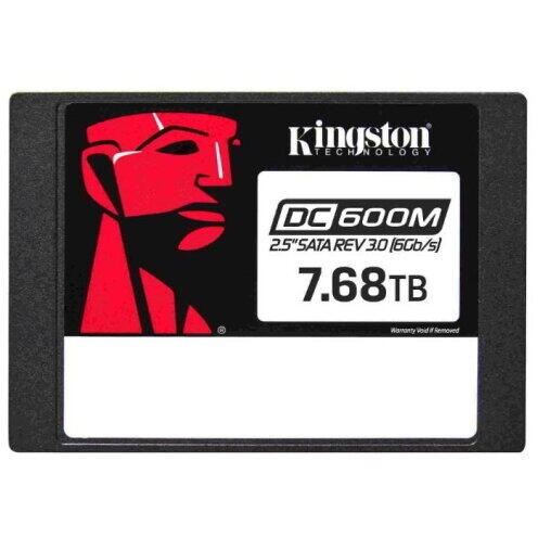 SSD Kingston, DC600M, 2.5", 7680GB, SATA 3.0 (6GB/s), R/W speed: 560MBs/530MBs