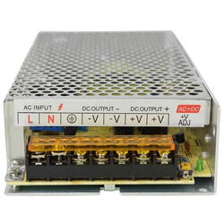 PNI Sursa de tensiune in comutatie PNI ST10A 230V la 12V 10A stabilizata pentru sisteme de supraveghere, Tensiune intrare: 230V AC, iesire: 2 x 12V 10A, 120W, Dimensiuni: 160 x 98 x 40 mm, Greutate: 336g