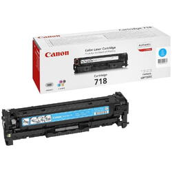 Toner Canon CRG718C, cyan, capacitate 2900 pagini, pentru LBP-7200Cdn