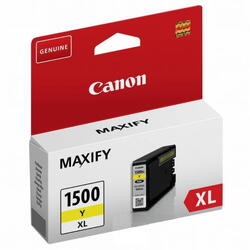 Cartus cerneala Canon PGI1500XLY, yellow, Dual Resistant High Density, capacitate 12ml / 1020 pagini, pentru Canon Maxify MB2350, MB2050.