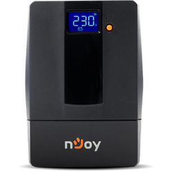 UPS nJoy Horus Plus 600, 600VA/360W, Afisaj LCD cu ecran tactil, 2 Prize Schuko cu Protectie, Repornire Automata, RJ11 protectie pentru linia de telefon/modem, Posibilitatea de monitorizare si control prin USB, LAN si internet, port de comunicare USB, rat