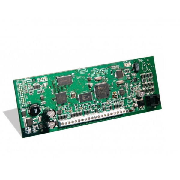 Modul comunicator IP (Contact ID, SIA) universal, DSC T-LINK-300, Preia informatiile de la unitatile de alarma prin linia de telefon simulata, Functioneaza cu orice tip de centrala de alarma care dispune de un comunicator telefonic, care transmite in Cont
