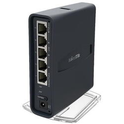 WIRELESS ACCESS POINT MIKROTIK RB952UI-5AC2ND-TC, hAP ac lite tower ,5xLAN Fast Ethernet, 650MHz CPU, 64MB RAM, built-in 2.4Ghz 802.11b/g/ntwo chain wireless with integrated antennas, built-in 5Ghz 802.11acsingle chain wireless with integrated antena