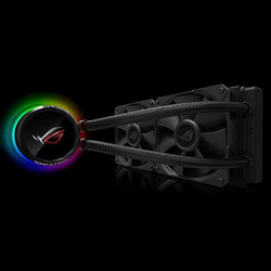 Cooler procesor ASUS ROG RYUO 240, racire cu lichid, Aura Sync, RGB, compatibil Intel/AMD