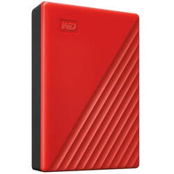 HDD Extern WD My Passport, 4TB, rosu, USB 3.2