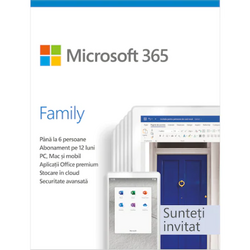 Licenta Cloud Retail Microsoft 365 Family Subscriptie 1 an ESD All Lng