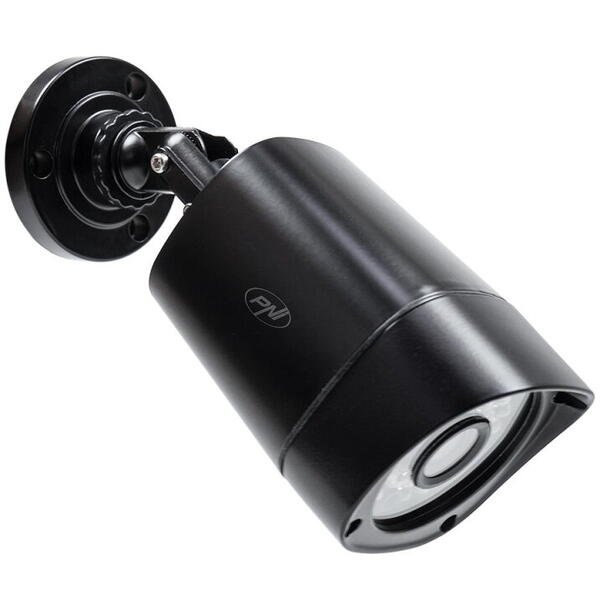 Camera supraveghere video PNI IP5MP cu IP, 5MP, H.265, ONVIF, de exterior si interior IP66, Senzor imagine: CMOS, Rezolutie: 2560 × 1920px, Tip lentila:  f:3.6mm, Compresie imagine:  H.265, Ethernet: 10/100 Mbps RJ-45, Clasa de protectie: IP66