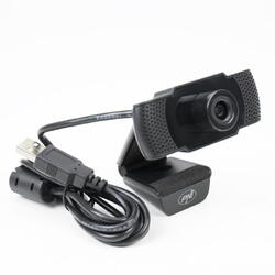 Camera Web PNI CW1850 Full HD 1080P 2MP, USB, clip-on, microfon stereo incorporat, Senzor:  CMOS 1/3", Unghi vizualizare: 90°, lENTILA: 3.6mm, Dimensiune / Greutate: 78 X 33 X 33 mm / 119 g, Focus manual.