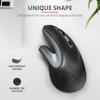 Mouse Trust Verro Ergonomic, Wireless, negru