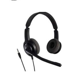 Casti cu microfon Axtel Voice PC28 duo NC, call center, negru