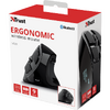 Mouse Trust Voxx, Rechargeable Ergonomic Wireless, negru