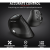 Mouse Trust Voxx, Rechargeable Ergonomic Wireless, negru