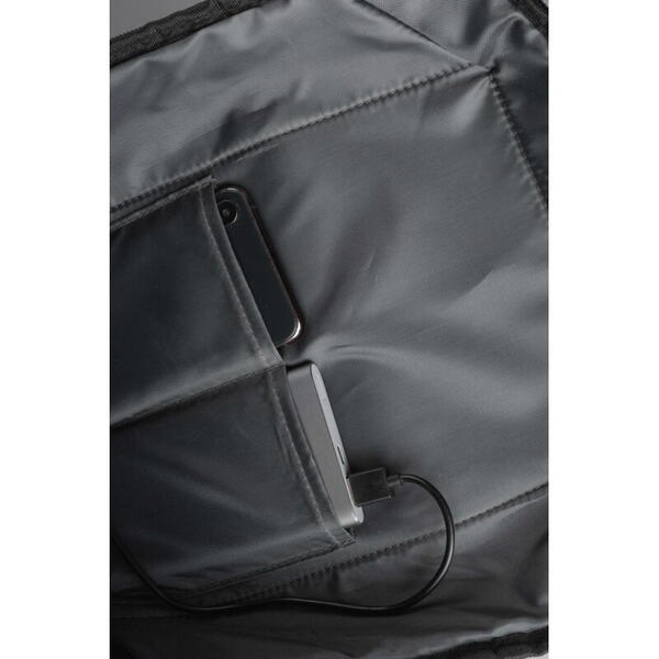 Rucsac notebook Serioux, SMART TRAVEL ST9588, dimensiuni: 32 x 19 x 46 cm, rezistent la apa, compartimente multiple, compartiment separat pentru notebook: max. 15.6", bretele ajustabile, port de încărcare USB, buzunar ascuns la spate, material poliester