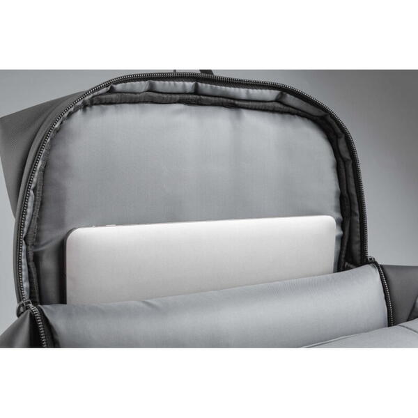 Rucsac notebook Serioux, SMART TRAVEL ST9588, dimensiuni: 32 x 19 x 46 cm, rezistent la apa, compartimente multiple, compartiment separat pentru notebook: max. 15.6", bretele ajustabile, port de încărcare USB, buzunar ascuns la spate, material poliester