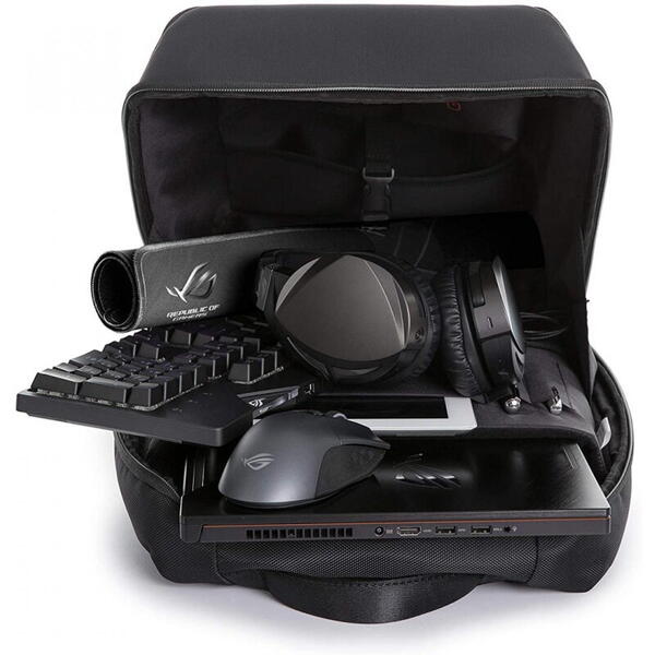 Rucsac Notebook Asus Ranger BP2500 ROG, 15.6, negru