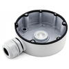 Doza de legatura pentru camera de supraveghere Hikvision White  DS- 1280ZJ-DM8; carcasa din aluminiu; dimensiuni: Φ126.7 mm × 35 mm (4.99" × 1.38");greutate: Approx.: 210 g.