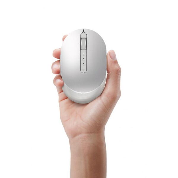 Mouse Dell Premier, Rechargeable Wireless, argintiu