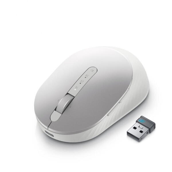 Mouse Dell Premier, Rechargeable Wireless, argintiu