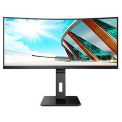 MONITOR AOC CU34P2A 34 inch, Panel Type: VA, Backlight: WLED,Resolution: 3440x1440, Aspect Ratio: 21:9, Refresh Rate:100Hz, Responsetime GtG: 4 ms, Brightness: 300 cd/m², Contrast (static): 3000:1,Contrast (dynamic): 50M:1, Viewing angle: 178/178, Color G