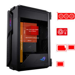Carcasa ASUS ROG Z11 mini-ITX/-DTX, Aura Sync, black