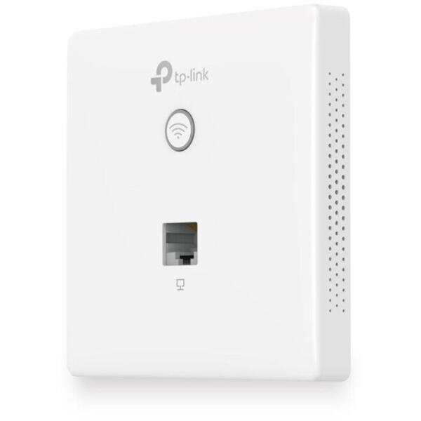 Wireless Access Point TP-Link EAP230-WALL, 1× 10/100/1000 Mbps Ethernet Port, 802.3af/802.3at PoE, 2 Dual-Band Antennas, 2.4 GHz: 2× 4 dBi, 5 GHz: 2× 3.6 dBi, Mounting: Wall Plate Mounting, Wireless Standards: IEEE 802.11n/g/b/ac, 5 GHz: 867 Mbps, 2.4 GHz