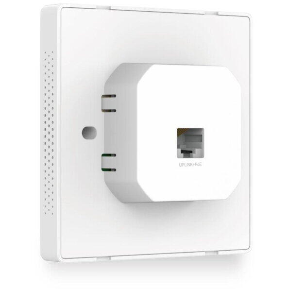 Wireless Access Point TP-Link EAP230-WALL, 1× 10/100/1000 Mbps Ethernet Port, 802.3af/802.3at PoE, 2 Dual-Band Antennas, 2.4 GHz: 2× 4 dBi, 5 GHz: 2× 3.6 dBi, Mounting: Wall Plate Mounting, Wireless Standards: IEEE 802.11n/g/b/ac, 5 GHz: 867 Mbps, 2.4 GHz