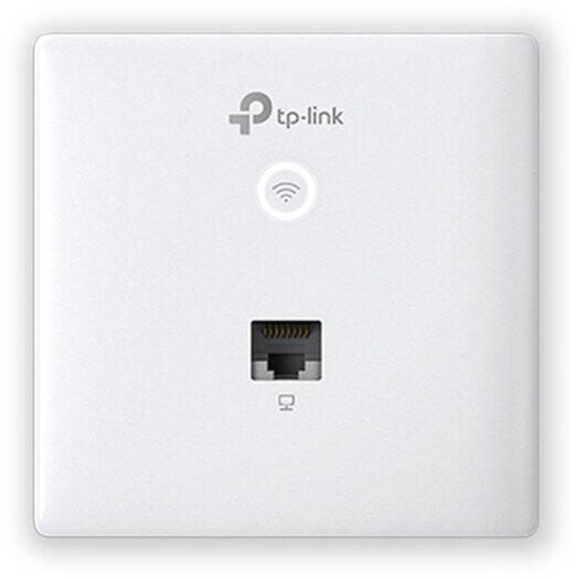 Wireless Access Point TP-Link EAP230-WALL, 1× 10/100/1000 Mbps Ethernet Port, 802.3af/802.3at PoE, 2 Dual-Band Antennas, 2.4 GHz: 2× 4 dBi, 5 GHz: 2× 3.6 dBi, Mounting: Wall Plate Mounting, Wireless Standards: IEEE 802.11n/g/b/ac, 5 GHz: 867 Mbps, 2.4 GHz
