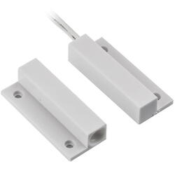 Contact magnetic ND-MC13S-W-10, culoare alba, material plastic, montare aparenta, interspatiu: 20mm, dimensiuni: 34 x 14 x 8mm, set 10 bucati