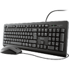 Kit tastatura + mouse Trust Primo, wired, negru