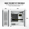Carcasa Corsair 7000D AIRFLOW Full-Tower ATX PC Case — White  Maximum GPU Length 450 mm Maximum PSU Length 225 mm Maximum CPU Cooler Height 190 mm Expansion Slots 8 horizontal + 3 vertical Case Drive Bays (x6) 3.5in (x4) 2.5in Form Factor FULL TOWER Case